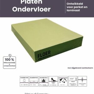 FLR-9004 - ONDERVLOER GROENE PLATEN – INCL. VOCHTSCHERM